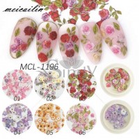 Hot sales Colorful 3D flower nail sequin nail art decoration for nail products salon cosmetics